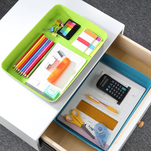 Office Desk Organizers Tray Felt Storage Bins Document File Organizer bin-pack